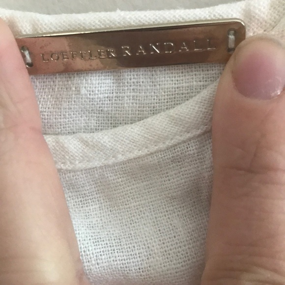 Loeffler Randall white linen tank size 2 - Picture 4 of 4